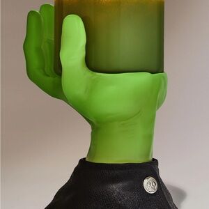 New Bath & body glow in the dark candle holder ( looks like Frankenstein hand)